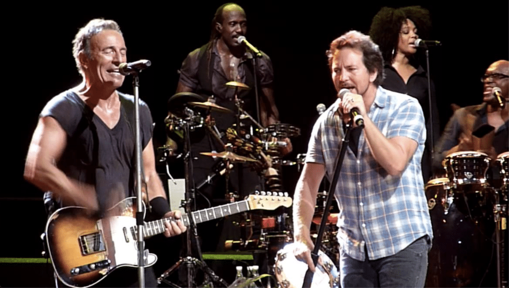 Eddie Vedder Honours Bruce Springsteen With Stirring Tribute After Trump’s Verbal Assault